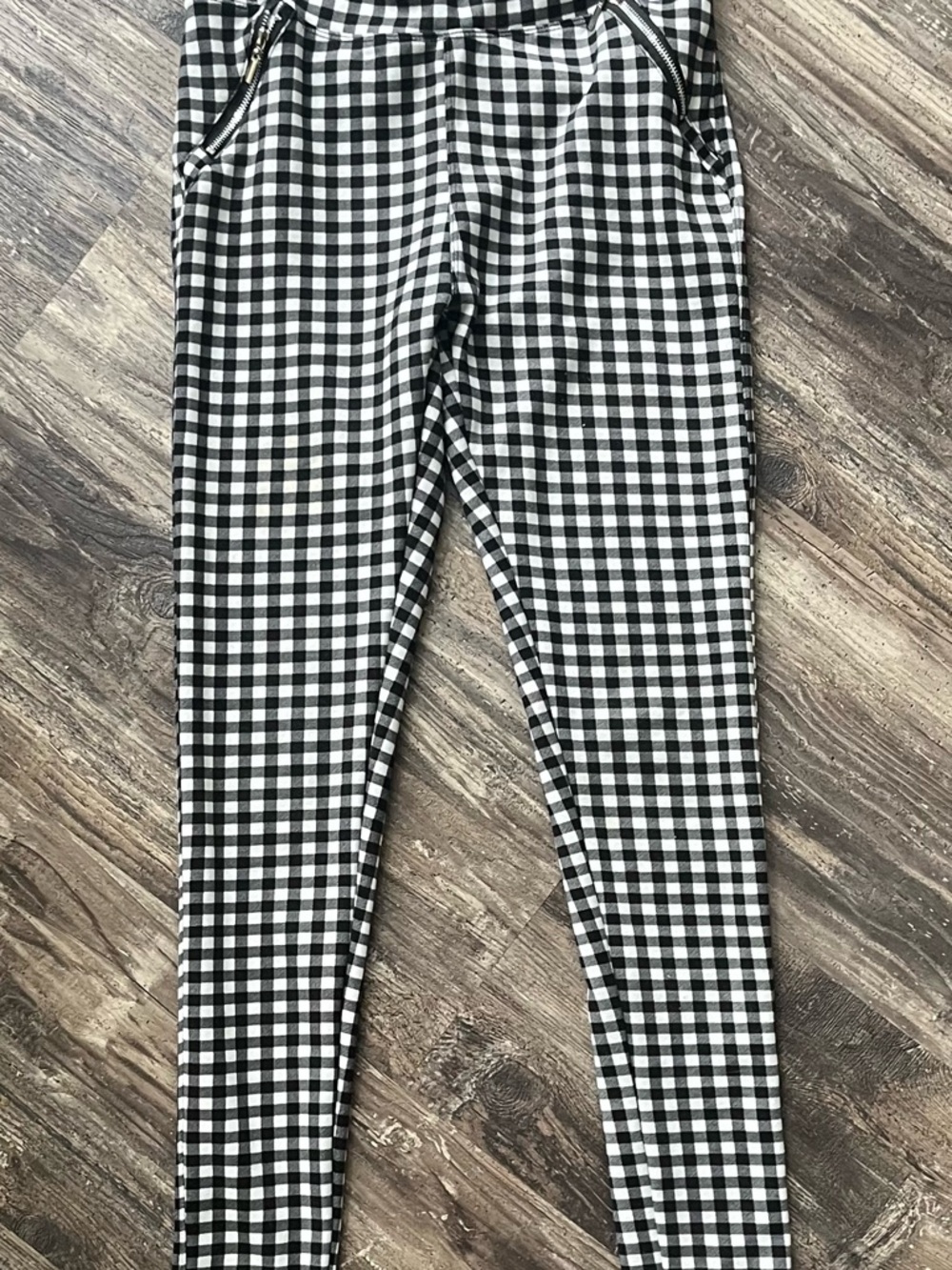 Streetwear Society Black & White Gingham Leggings